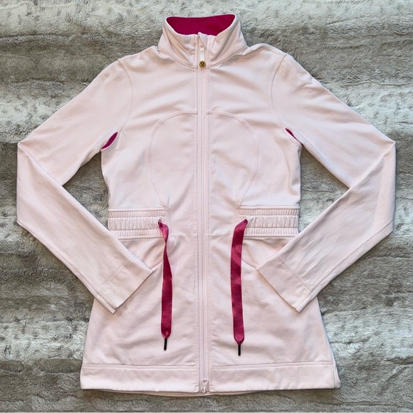 Lululemon RARE Yohari Cinched Waist Jacket Light pink Size 6 - Picture 1 of 11